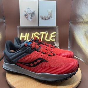 Saucony Mad River TR 2, Scarlet/Shadow, Men’s Sz 14